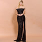 Robe de soirée asymétrique 