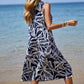 Women's Summer Loose Short Sleeves Printed Dress