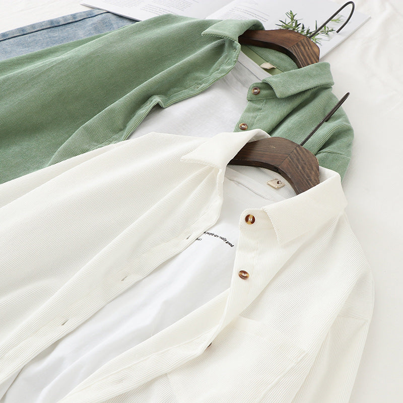 Vintage corduroy shirt jacket