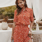 Combinaison chemise à petites fleurs