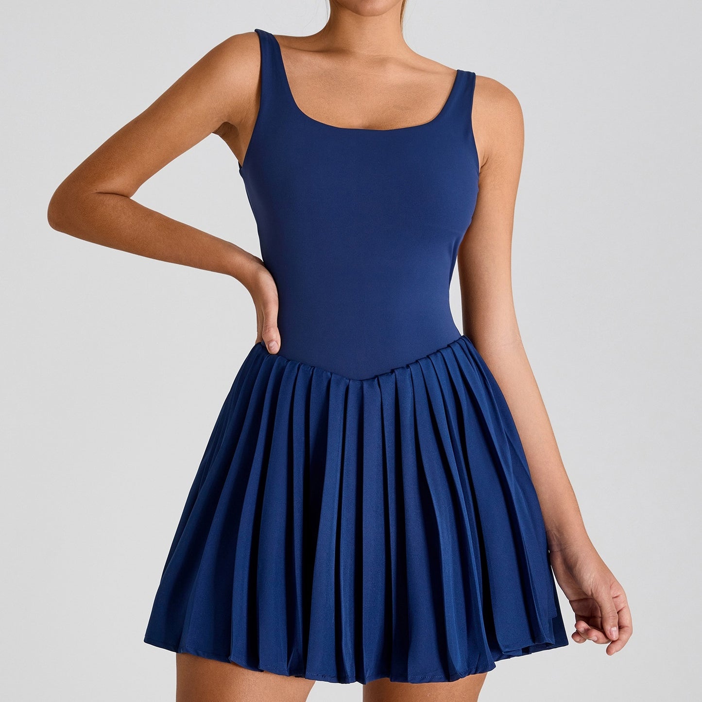 Backless Back-beautifying Sports Dress Women's Anti-exposure Yoga Skirt