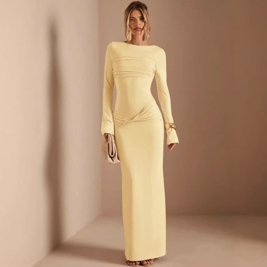 Women's Fashion Temperament Slim Fit Dress