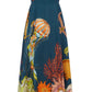 High-waisted Cotton-linen Printed Camisole Casual Fashionable Dress