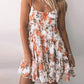 Women's Summer New Holiday Style Printed Sling Bohemian Dress