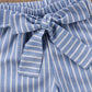 Children's Clothes Pinstripe Tube Top Half Sleeve Suit