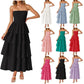 Women's Sleeveless Off-Shoulder Long Vest Dress