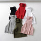 Cropped Knit Backless Tank
