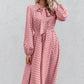 Ladies pink polka dot dress