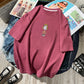 Korean style loose all-match cec half sleeve t-shirt