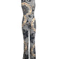 Printed sleeveless women's jumpsuit