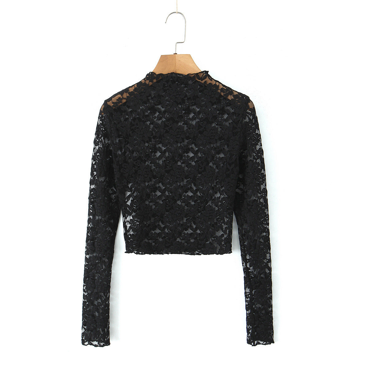 Women's American-style Turtleneck Long-sleeved Top T-shirt