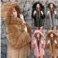 Fashion Temperament Faux Fur Coat Women's Mid-length