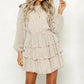 Long loose polka dot dress in women's long skirt
