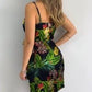 Robe à bretelles imprimée numériquement