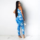 High waist casual jumpsuit