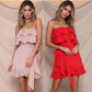 Robe tube de couleur unie