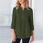 Women's Fashion Casual Solid Color Shirt