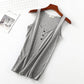 Threaded cotton women's vest