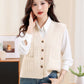 Women's V-neck Twist Knitted Vest