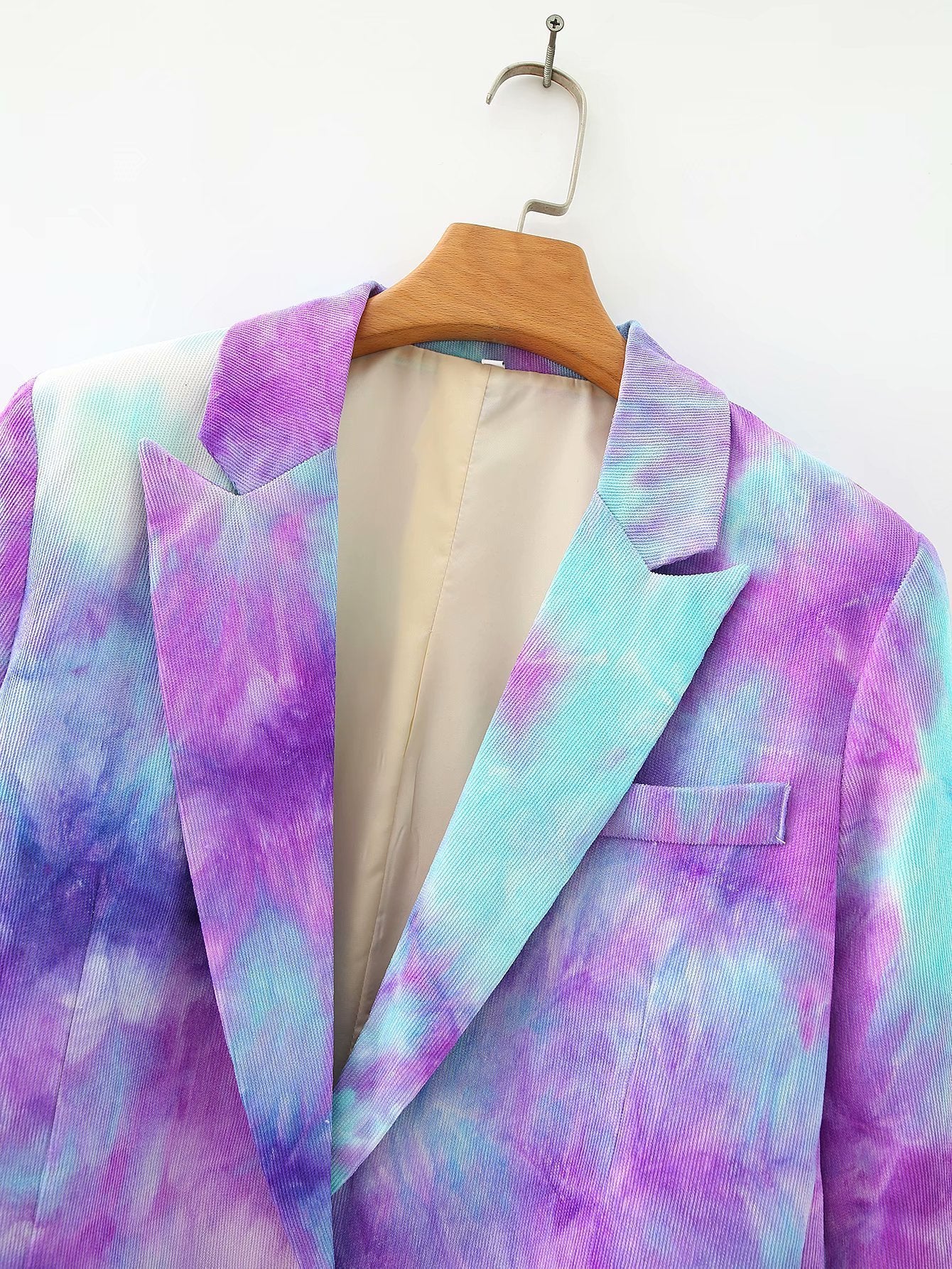 One button suit jacket