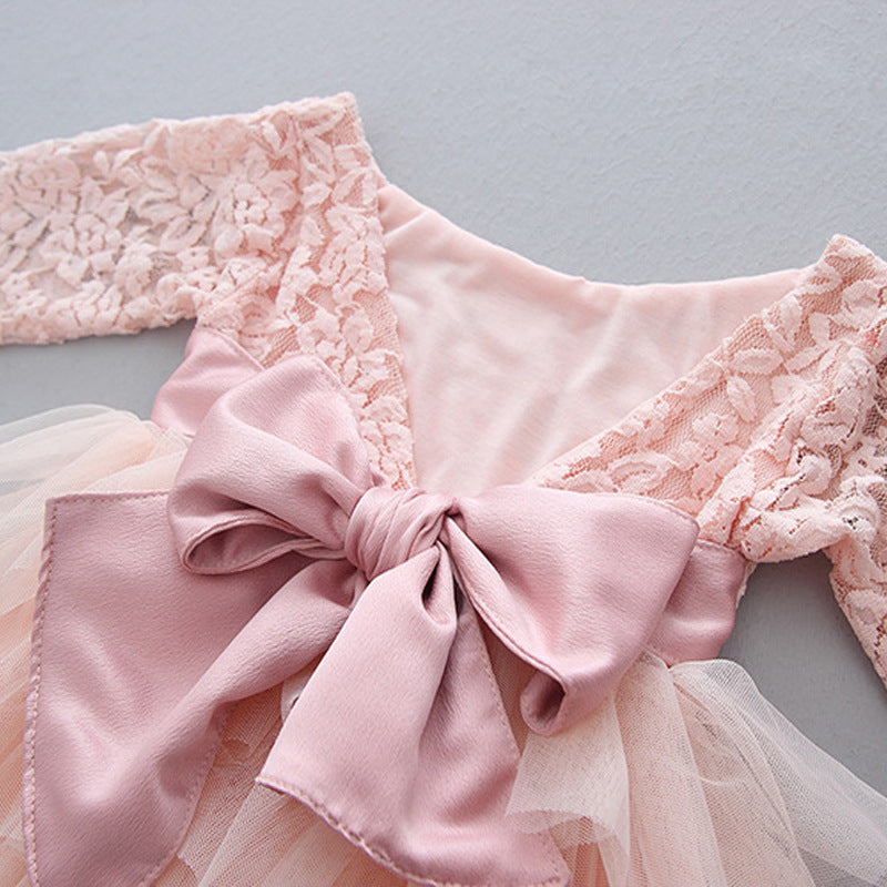 Robe de princesse pour enfants, jupe tutu en gaze filet