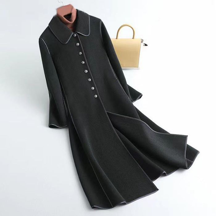 Manteau long en dessous du genou pour femme