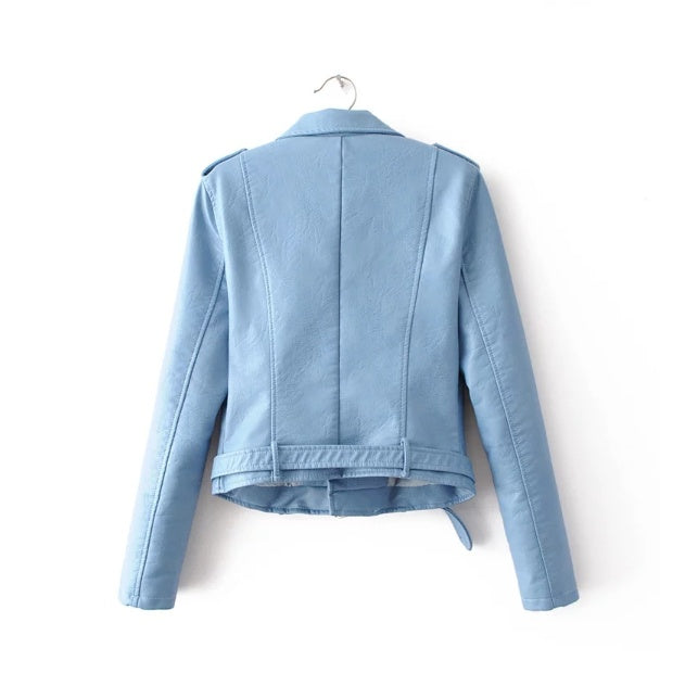 Manteau de vêtements pour femmes d'automne et d'hiver version coréenne de la version coréenne de la veste en cuir pour femmes mode vêtements pour femmes en gros