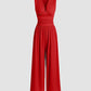 Sleeveless Knitted Jumpsuit Loose Wide-leg Pants