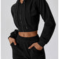 Loose Long Sleeve Sweatershirt Coat For Women