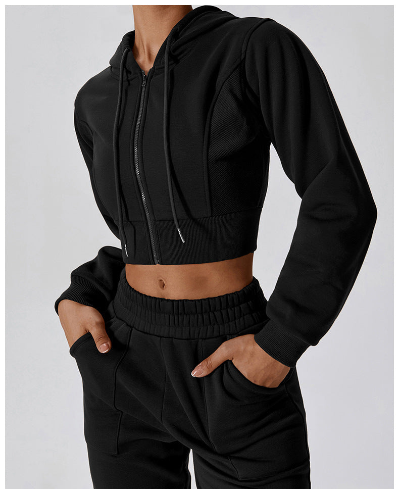 Loose Long Sleeve Sweatershirt Coat For Women