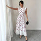 Elegant Butterfly Print Dress For Women