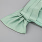 Women's Strapless Pleated Satin Dress