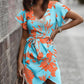 Robe imprimée mi-taille pour l'été
