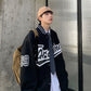 Baseball Uniform Men's Trendy Loose Casual Color Blocking Jacket
