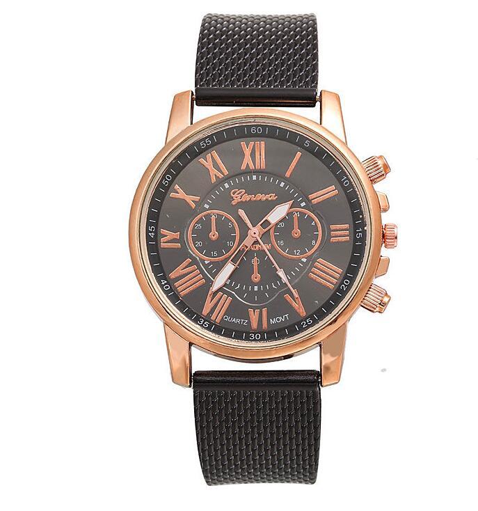 PVC multi-color face bracelet watch Roman digital face quartz watch WISH sale ladies Geneva watch