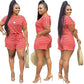Fashion classic striped bow casual home jumpsuit