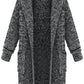 Cardigan hooded loose sweater
