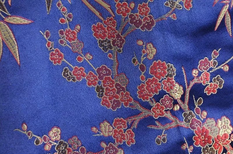 Embroidery Floral Women Dress Kylie Jenner Strapless women party dress Short Chinese Style satin dress vestido vintage Robe
