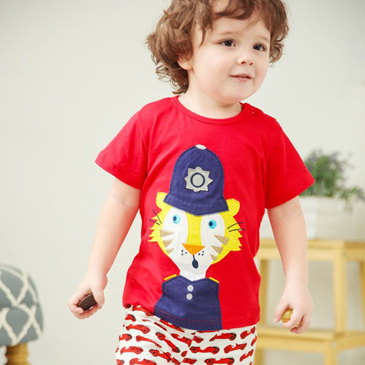 Girls' Cartoon T-shirt In Spring And Summer