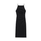 Women's Fashion Slim Fit Pleated Suspender Dress