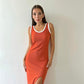 Womens Camisole Dress Mid-Length Split Dress