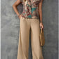 Niche Casual Printed Shirt With Wide-leg Trousers