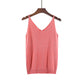 V-neck suspender knitted glitter vest