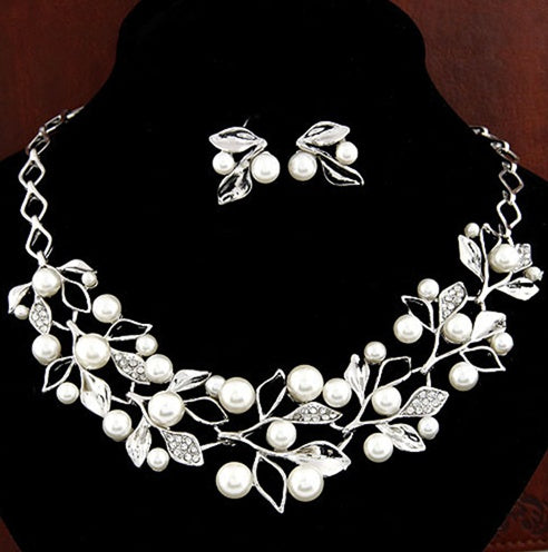 Europe And The United States Sell Money Network Pearl Necklace Set Bridal Jewelry Set Wholesale 9093