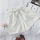 Summer Korean Bow Tie Shorts Loose slimming high waist wide leg pants pants