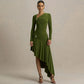 Fashionable Minimalist Asymmetrical Design Womens Long Dress