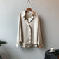 Loose satin shirt