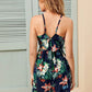 Casual Women's Pants V-neck Loose Sling Printed Jumpsuit