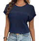 Women's Hollow Breathable All-match Short-sleeved T-shirt