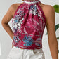 Summer Floral Print Open Collar Shirt